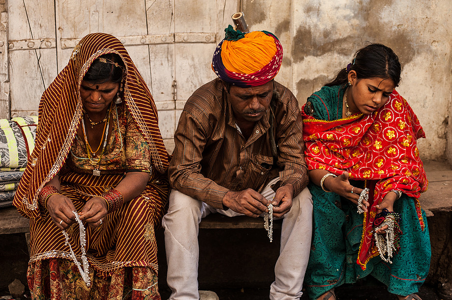 Rodzina z Pushkaru (Indie. Dzień jak co dzień.)